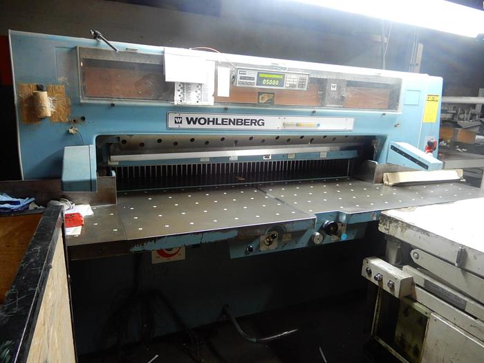 Used 72" WOHLENBERG GUILLOTINE CUTTER