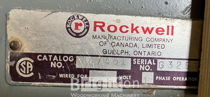 Used Rockwell Used Cabinet saw #CBM2333