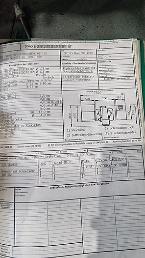 Used Szlifierka narzędziowa z projektorem DOEBELI OP125H