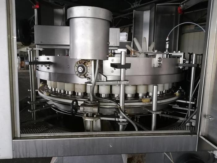 Gebraucht Karussellfüllmaschine - verschachtelbar in Dosen, Gläser, Kunststoff- oder Kartonverpackungen von "MECOM"