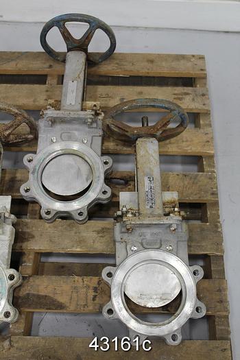 Used Dezurik 6" Hand Operated Knife Gate Valve #43161