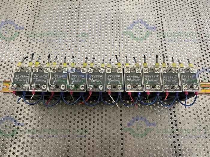 Used Lot of 10 - Crydom  HD4850-5972 Solid State Relay w/ Heat Sink