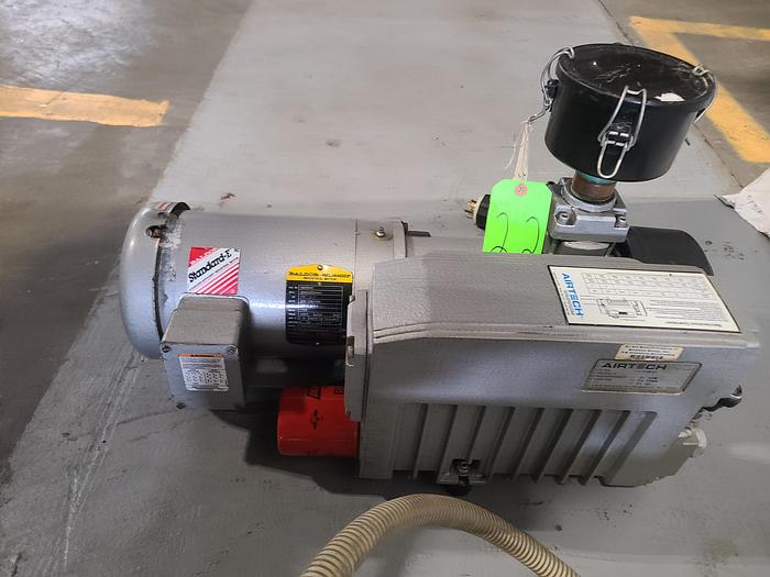 Used Airtech Rotary Vane Industrial Vacuum Pump 220V Single Phase 21