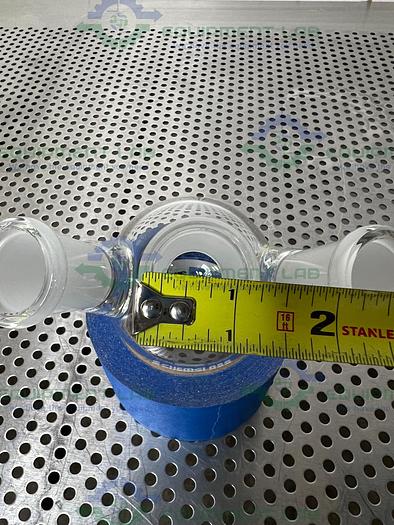 Chemglass  CG-1524-03 250mL Round Bottom Heavy Wall Flask 24/40 3-Neck Angled 20°