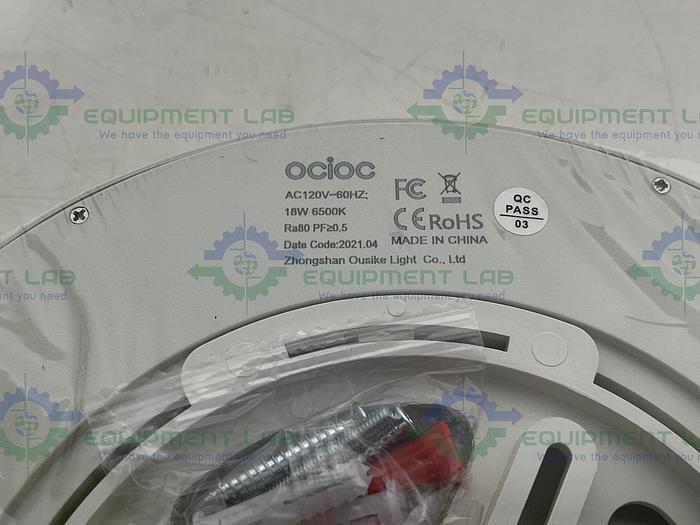 Lot of 2-Ocioc 8.9" Motion Sensor Ceiling Light 18W Ultra Thin 6500K Flush Mount