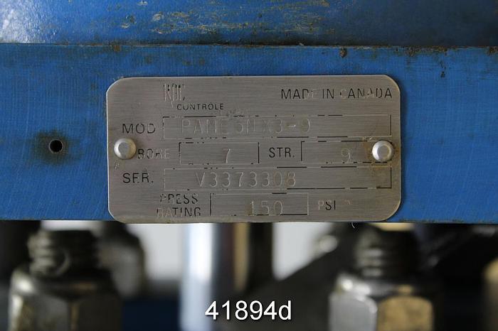 Used North Port Valve 8" Air Operated Knife Gate Valve #41894