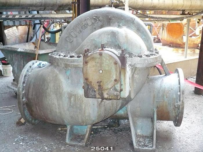 Used Goulds 3420 Goulds 3420 24X30X32, 29-3/4'' Impeller Diameter, 316 Stainless Steel Casing, Stainless Steel Stuffing Box, Packing. Split Case Pump, Impeller Is Split And Staggered But Not Skewed #25041