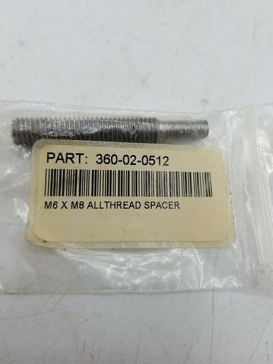m6 x m8 all thread spacer 360-02-0512