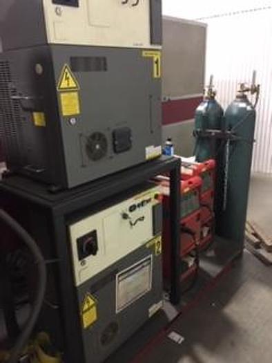 Used 2009 GENESIS/FANUC DUAL ARM FANUC ARCMATE 100iC A/B TABLE WELDING CELL, BARLEY USED