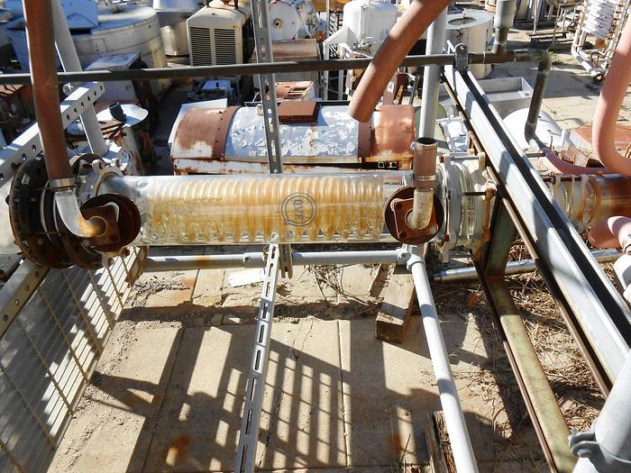 Used Heat Exchanger, Condenser, 6" x 34", QVF #S742160