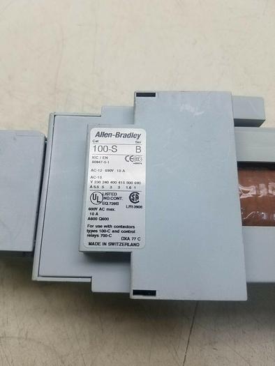 Used Allen Bradley 100-C37Z*00 Ser. C, 100-F Ser. B, 100-FSD250 Ser. A, 100-S Ser.B