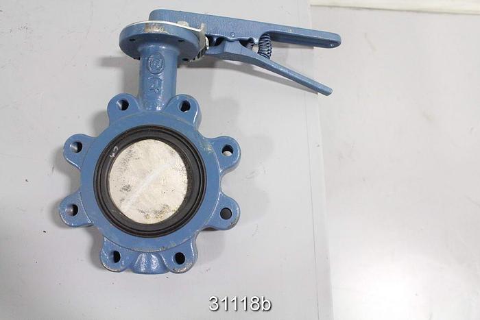 Used Dezurik 92076721 4" Hand Operated Butterfly Valve #31118