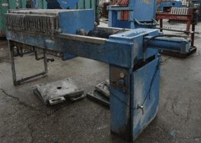 Used 7 CU. FT. JWI TYPE FILTER PRESS 630MM  AUTOMATIC CLOSURE