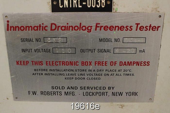 Used Innomatic 63B-4 Inline Freeness Tester #19616