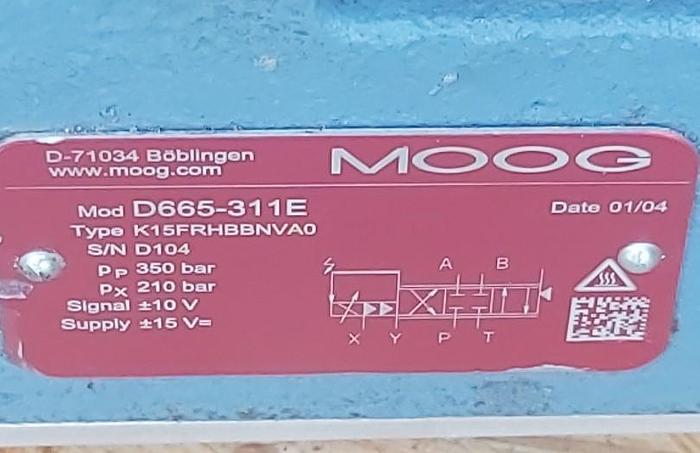 Gebraucht Proportionalventil, D665-311E, K15FRHBBNVAO, Moog, gebraucht - überholt