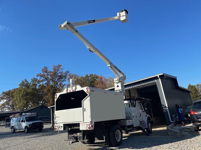Used Terex Pro 60/70 75ft Bucket Boom on 2016 Forestry Chipper Dump Truck – MG8844