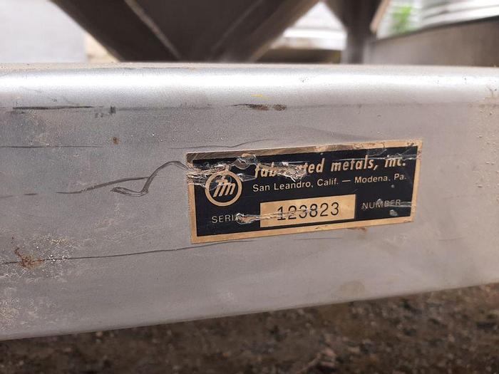 Used Bin, 25 CF, S/st, Tote, 190 Gallon, FLO-BIN, C/B #S743596