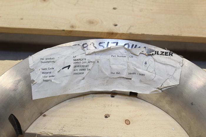 Used Sulzer APP41-100/APT41-8 Suction Side Plate #44051