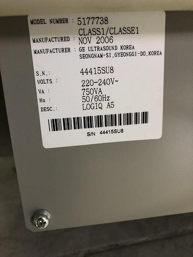 Gebraucht GE LOGIQ A5 Ultraschallgerät mit 2x Sonden und