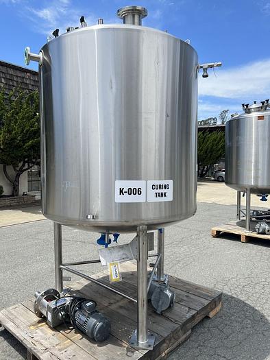 Used Reactor, 740 Gallon, 316L Stainless Steel, Jacketed, Agitated, T&C Stainless #S744626