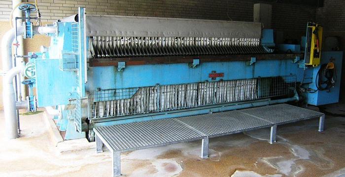 Used EDWARD & JONES chamber filter press.