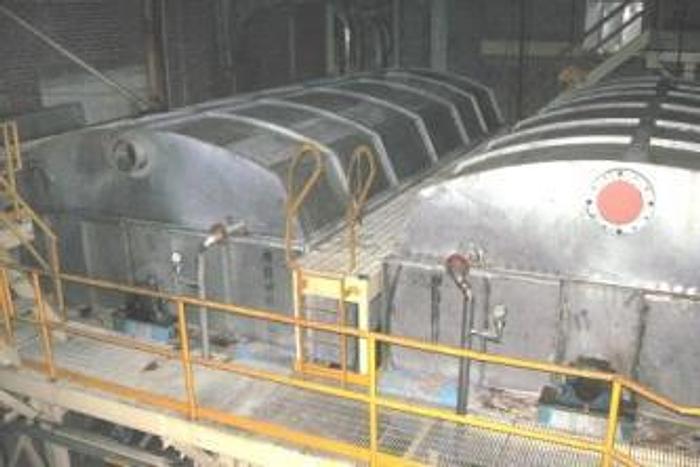 Used Celleco Hedemora 2575 Celleco Hedemora Cylinder Thickener, Polyester Shrink- Fit Cover, Approximately 7' Diameter X 24' Long. #27544