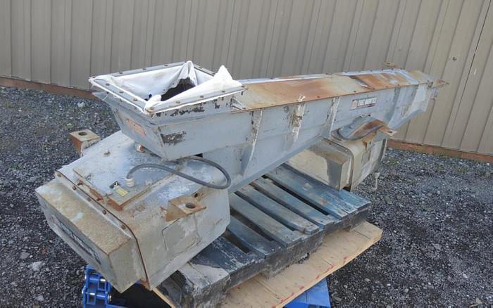 Used USED VIBRATORY FEEDER, 10" WIDE X 105" LONG, CARBON STEEL