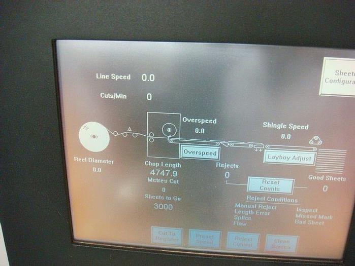 Used 57" (1.44M) SHM 1450 ACCUTEC CTR SHEETER