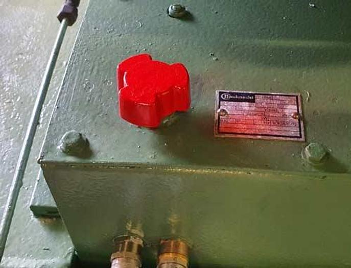 Used Höfer hydraulic veneer press H120 SS, 300 x 130cm