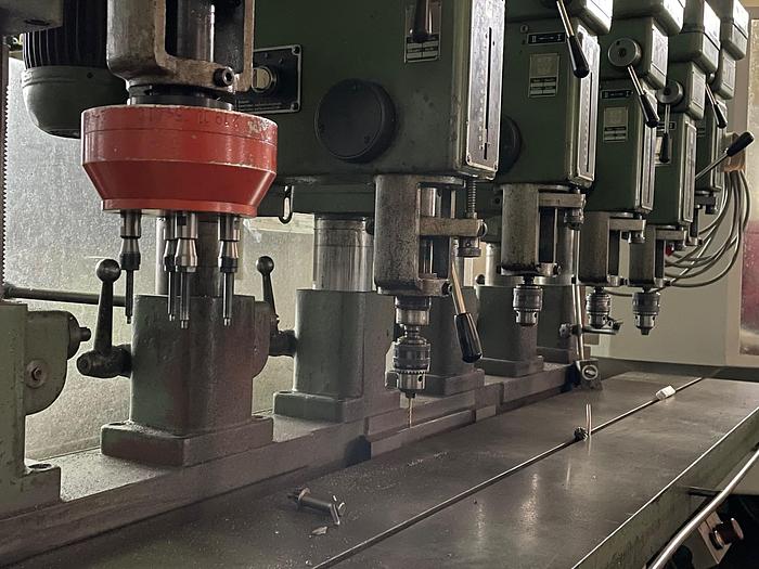 Gebraucht Reihenbohrmaschine  WÖRNER 6-fach Bohrmaschine