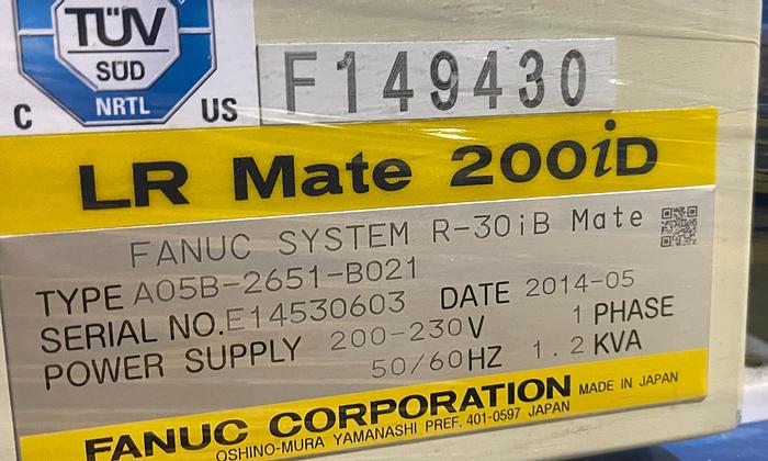 Used 2014 FANUC LR MATE 200iD/7C