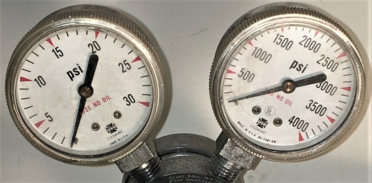 Used Corning 477422 Dual Stage Pressure Regulator