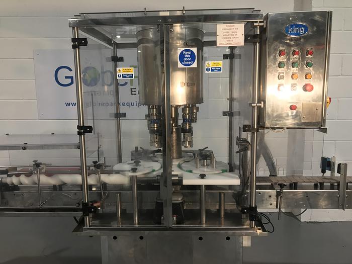 Used King CS120 4 Head Capper