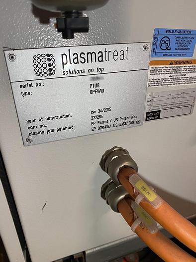 Used 2015 Plasmatreat  FG5005S + 8PFW10 Plasma Generator & Pretreatment Open Air Nozzles