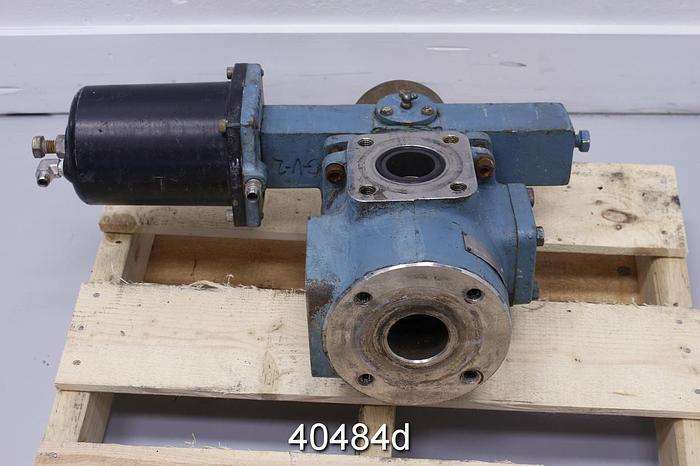 Used Neles GV651 Grinder Control Valve, 2" Port, with Neles GAL12 Gate Actuator #40484