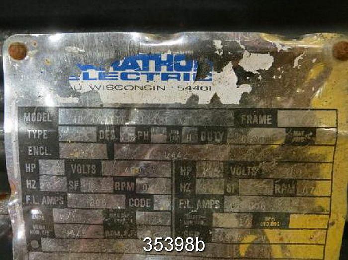 Used Marathon 150 Hp, 890 RPM, 460 Volts, 447/91 Frame Ac Motor #35398