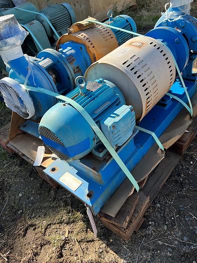 Used Pump, Centrif, 5 HP, 4" In / 3" Out, Goufilds, Model 3196 #C744707