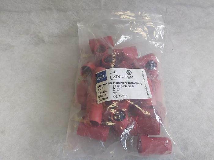 380 Stück Stopfen für Ex Kabelverschraubung, D12, D17, D21, R. Stahl,  neu -70%