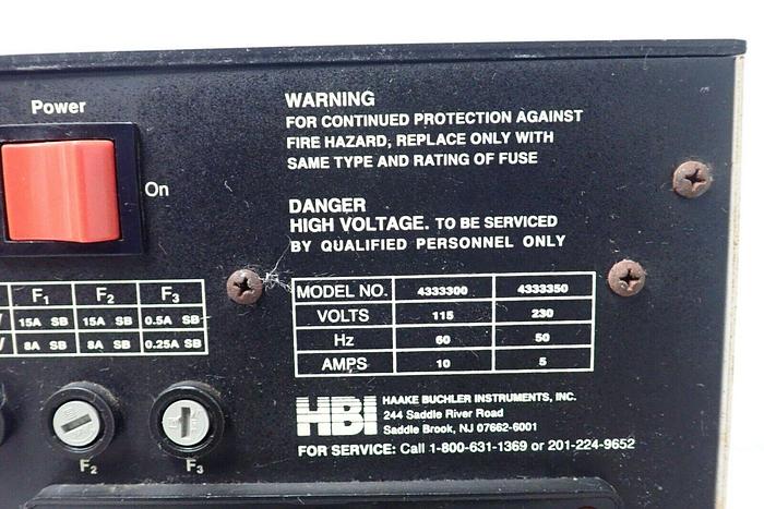 Used Haake Buchler Instruments HBI 3000 Volt Microprocessor Power Supply
