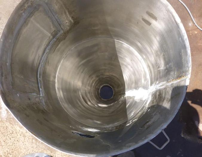 Used Separator, Cyclone, 11" x 25", S/st, Air, 14" Cone #S743846