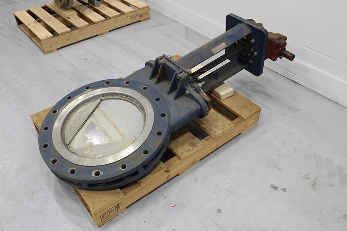 Used Fabri K71NK 16" Hand Operated V-Port Valve #29922