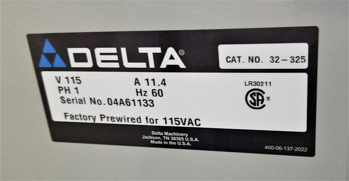 Used *SOLD* Boring Machine - Delta 32-325