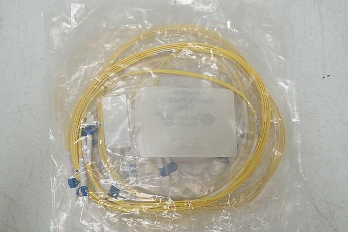 Used Lot of 12 Black Box EFN092-003M LC/LC SM Duplex PVC Fiber Optic Cables 3M