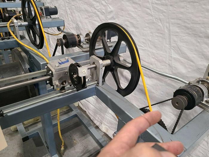 Used OK Coil Filament Feed Machine Model OK15 Triple Line Motorized Fiber Optic