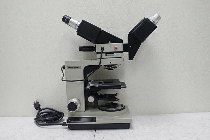 Used Bausch & Lomb 31-32-14 Balplan Microscope with (2) 10X WF Eyepieces