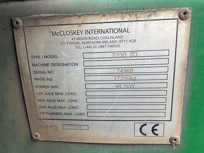 Used 2018 McCloskey S 130