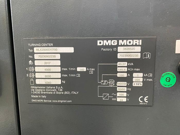 Usato 1998 DMG MORI NLX 2500 SY/700