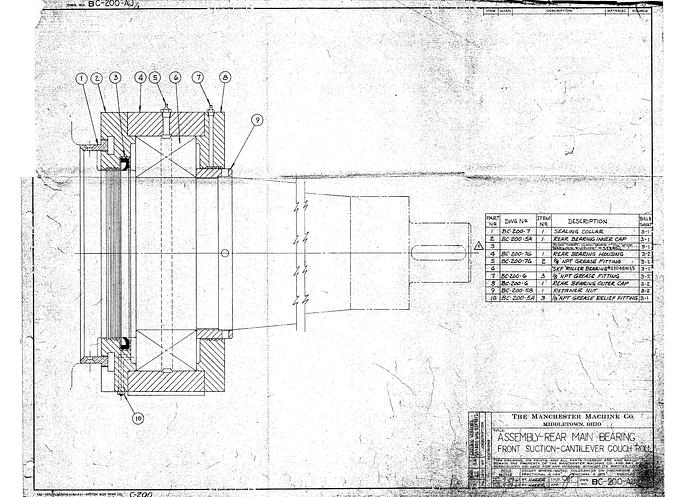 Used PAPER MACHINE COMPONENTS #24422