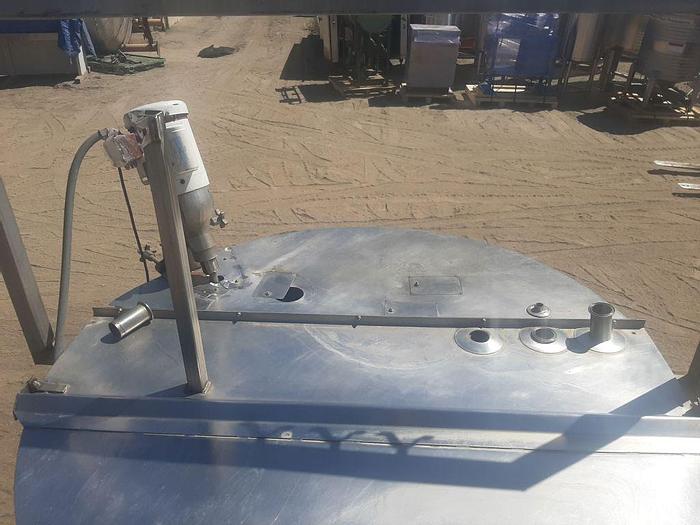 Used Tank, 600 Gallon, 316 S/st, Agit, Cone Btm,