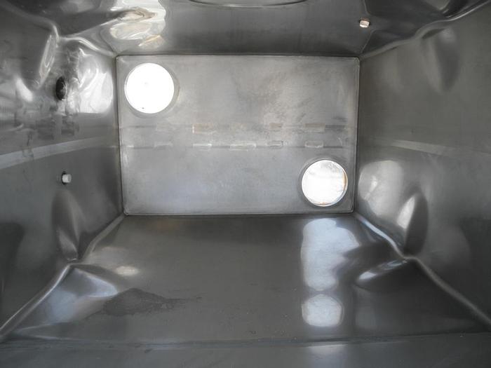 Used Hopper, 150 CF, S/st, 50" X 36" X 9', Live Bottom Bin #S740528